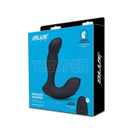 Blue Line Vibrating Prostate Thumper w/Remote - Black